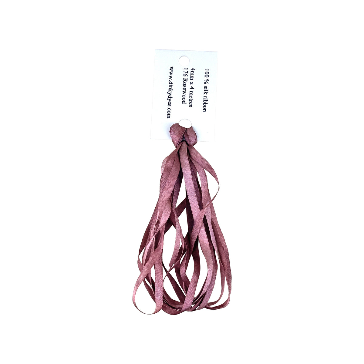Dinky Dyes Silk Ribbon 4mm - 176 Rosewood