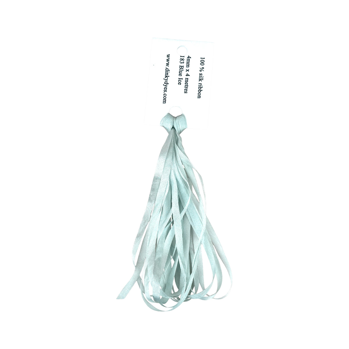 Dinky Dyes Silk Ribbon 4mm - 183 Blue Ice