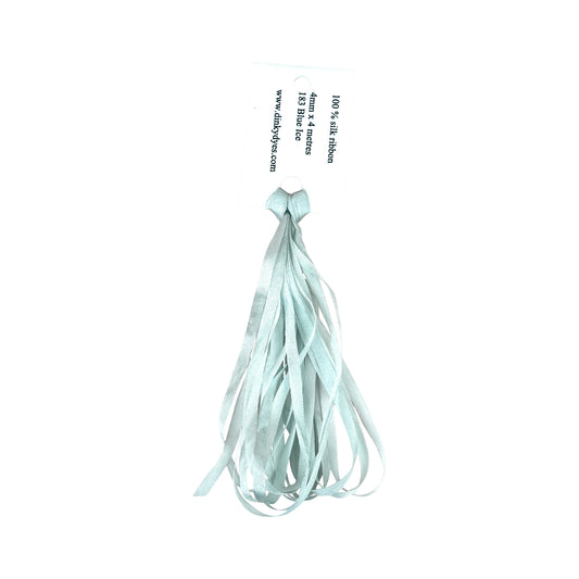 Dinky Dyes Silk Ribbon 4mm - 183 Blue Ice