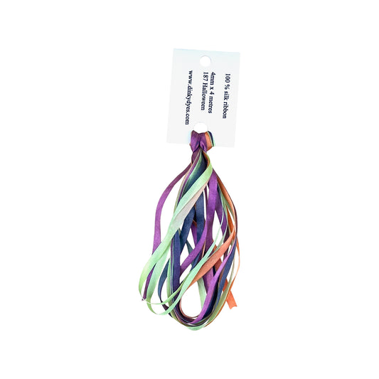 Dinky Dyes Silk Ribbon 4mm - 187 Halloween