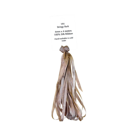 Dinky Dyes Silk Ribbon 4mm - 191 Stringy Bark