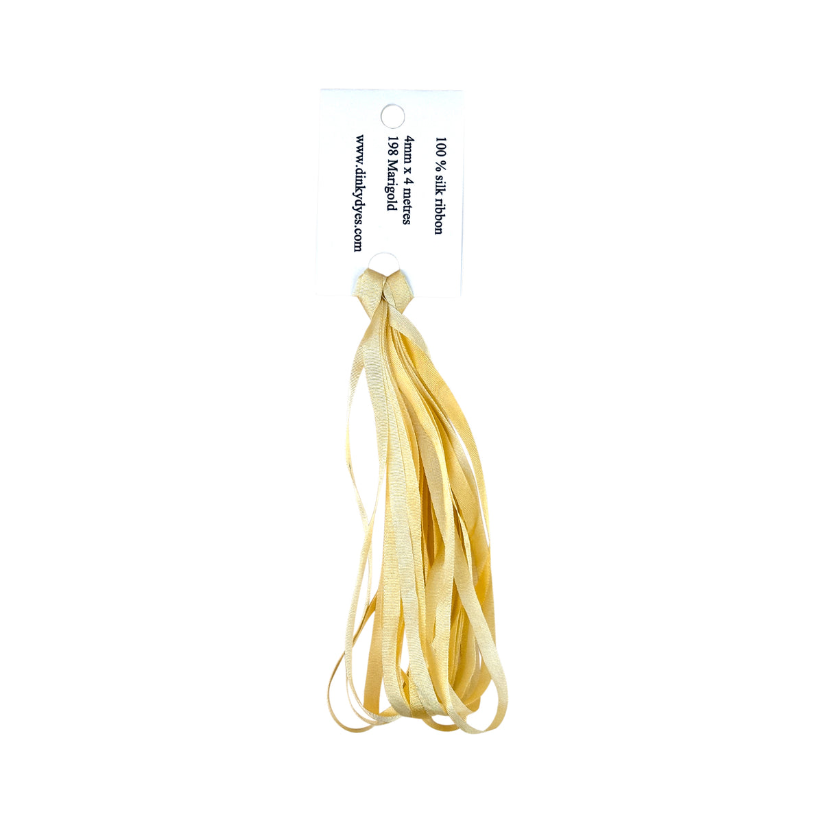 Dinky Dyes Silk Ribbon 4mm - 198 Marigold