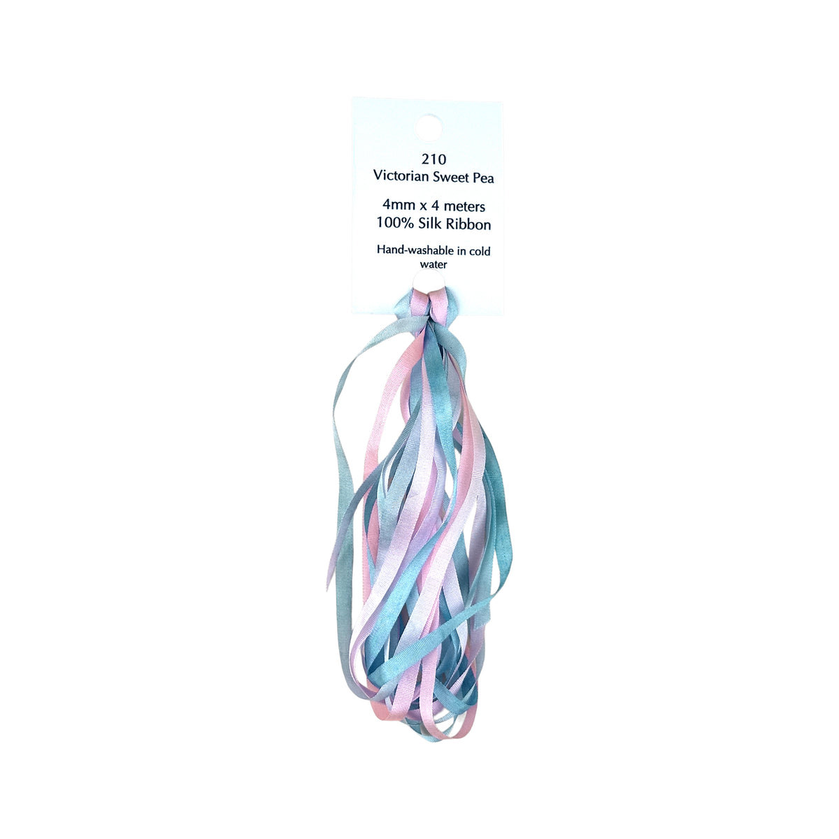Dinky Dyes Silk Ribbon 4mm - 210 Victorian Sweet Pea