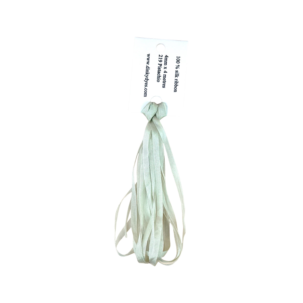 Dinky Dyes Silk Ribbon 4mm - 219 Pistachio