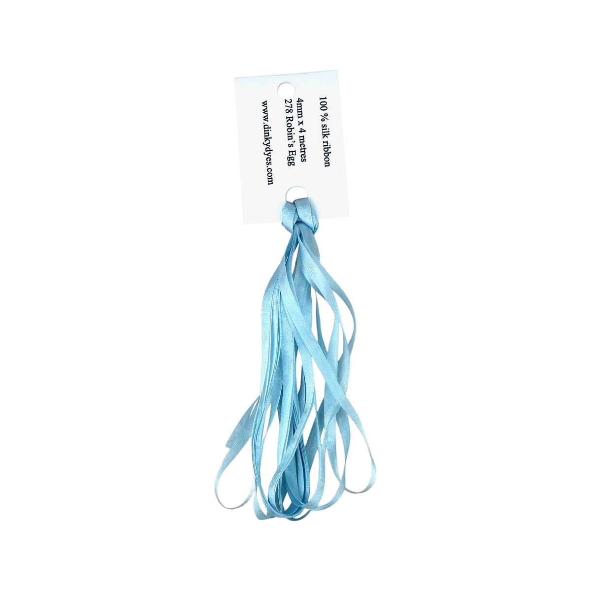 Dinky Dyes Silk Ribbon 4mm - 278 Robin's Egg