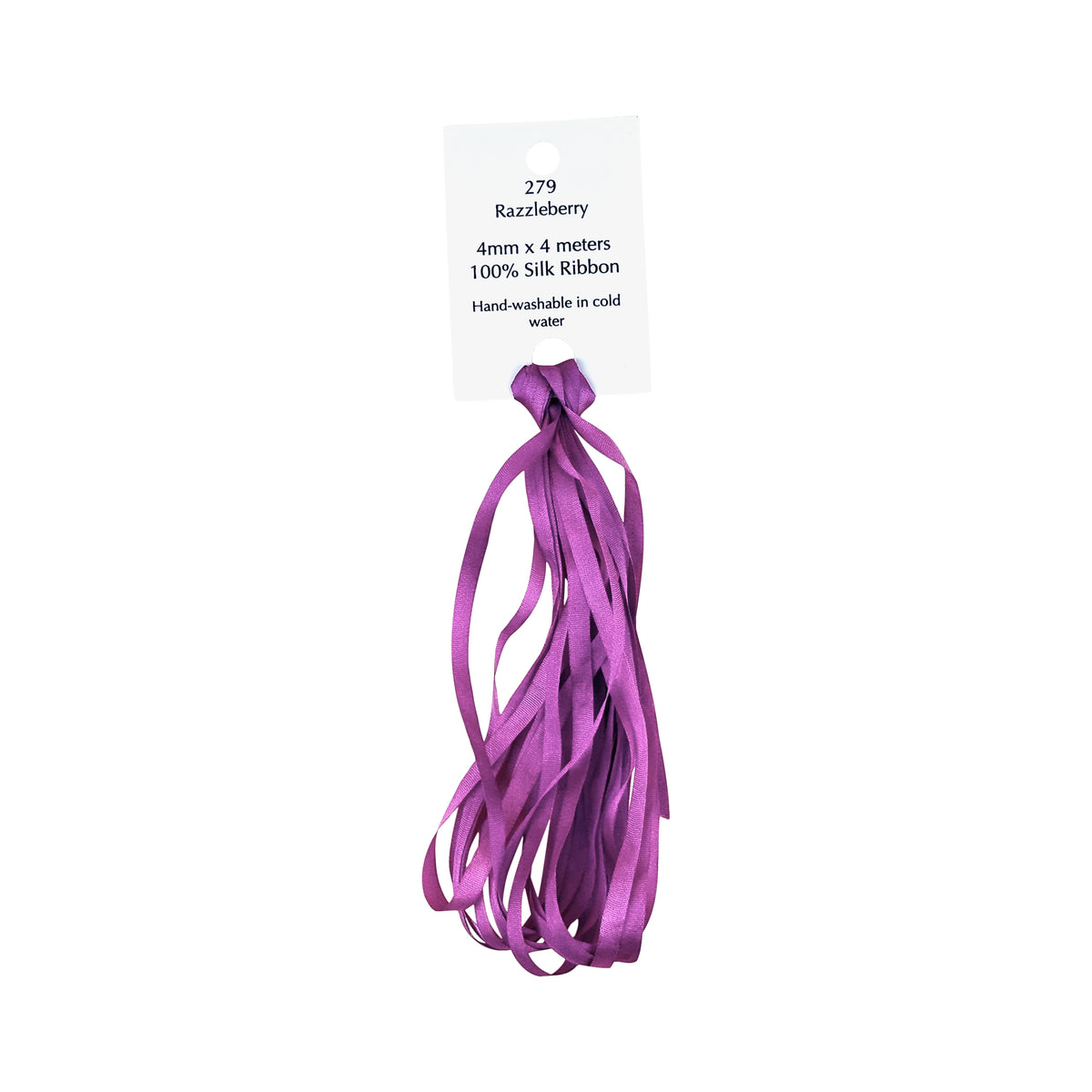 Dinky Dyes Silk Ribbon 4mm - 279 Razzleberry