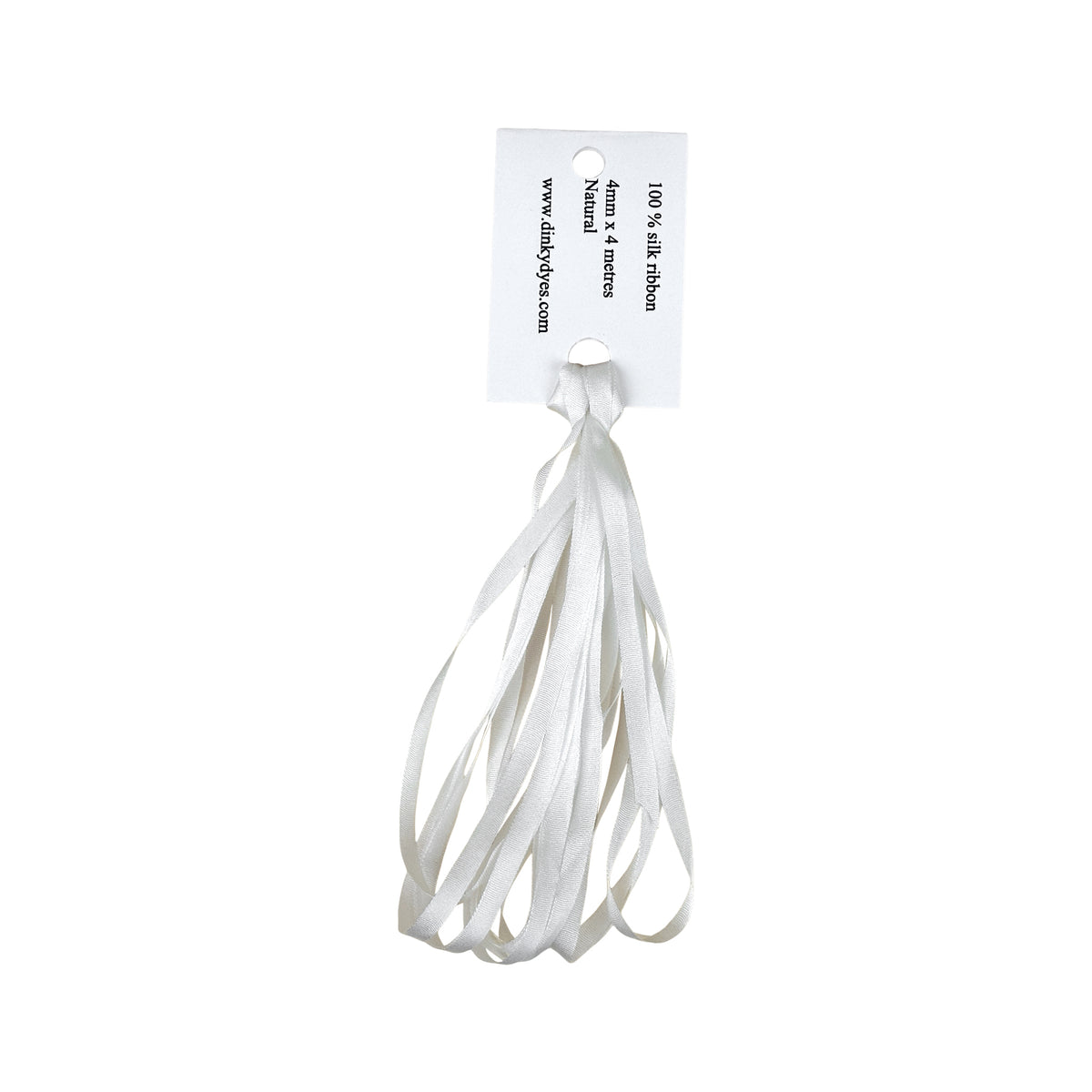 Dinky Dyes Silk Ribbon 4mm - Natural