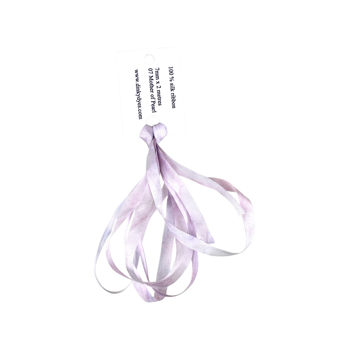 Dinky Dyes Silk Ribbon 7mm - 007 Mother of Pearl