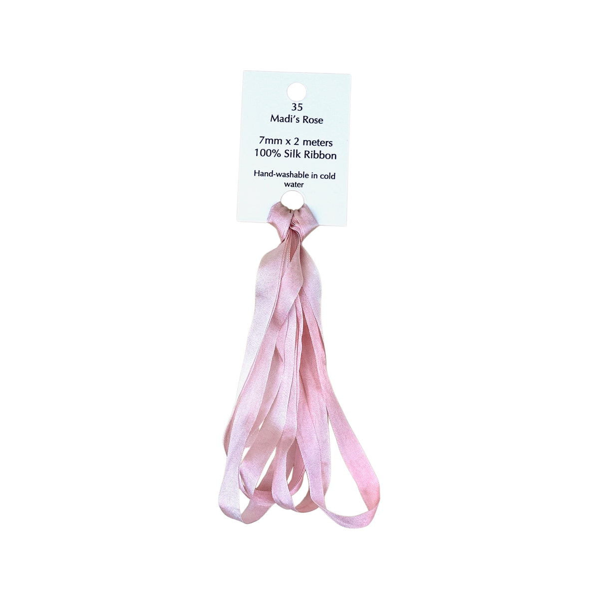 Dinky Dyes Silk Ribbon 7mm - 035 Madi's Rose