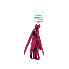 Dinky Dyes Silk Ribbon 7mm - 058 Kayla's Rose