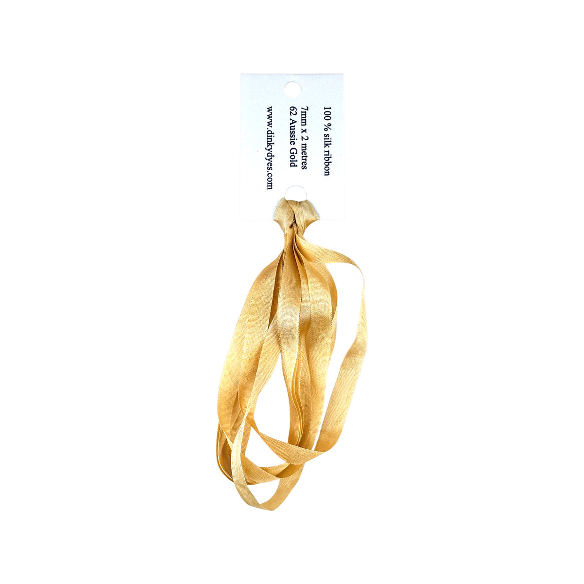 Dinky Dyes Silk Ribbon 7mm - 062 Aussie Gold