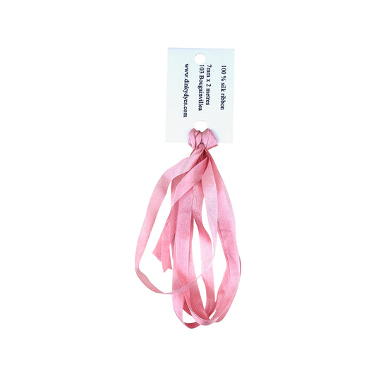 Dinky Dyes Silk Ribbon 7mm - 103 Bougainvillea