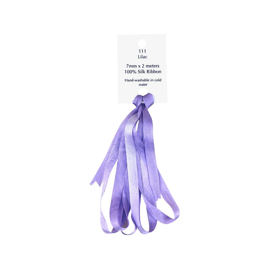 Dinky Dyes Silk Ribbon 7mm - 111 Lilac