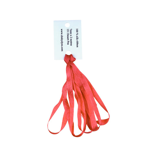 Dinky Dyes Silk Ribbon 7mm - 131 Desert Pea