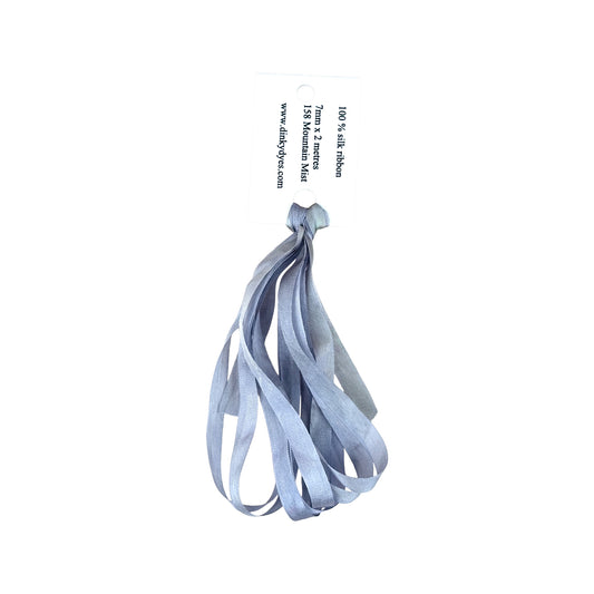 Dinky Dyes Silk Ribbon 7mm - 158 Mountain Mist