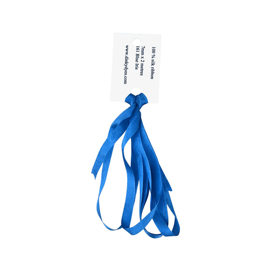 Dinky Dyes Silk Ribbon 7mm - 161 Blue Iris