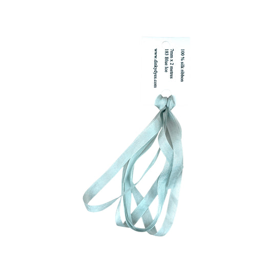 Dinky Dyes Silk Ribbon 7mm - 183 Blue Ice
