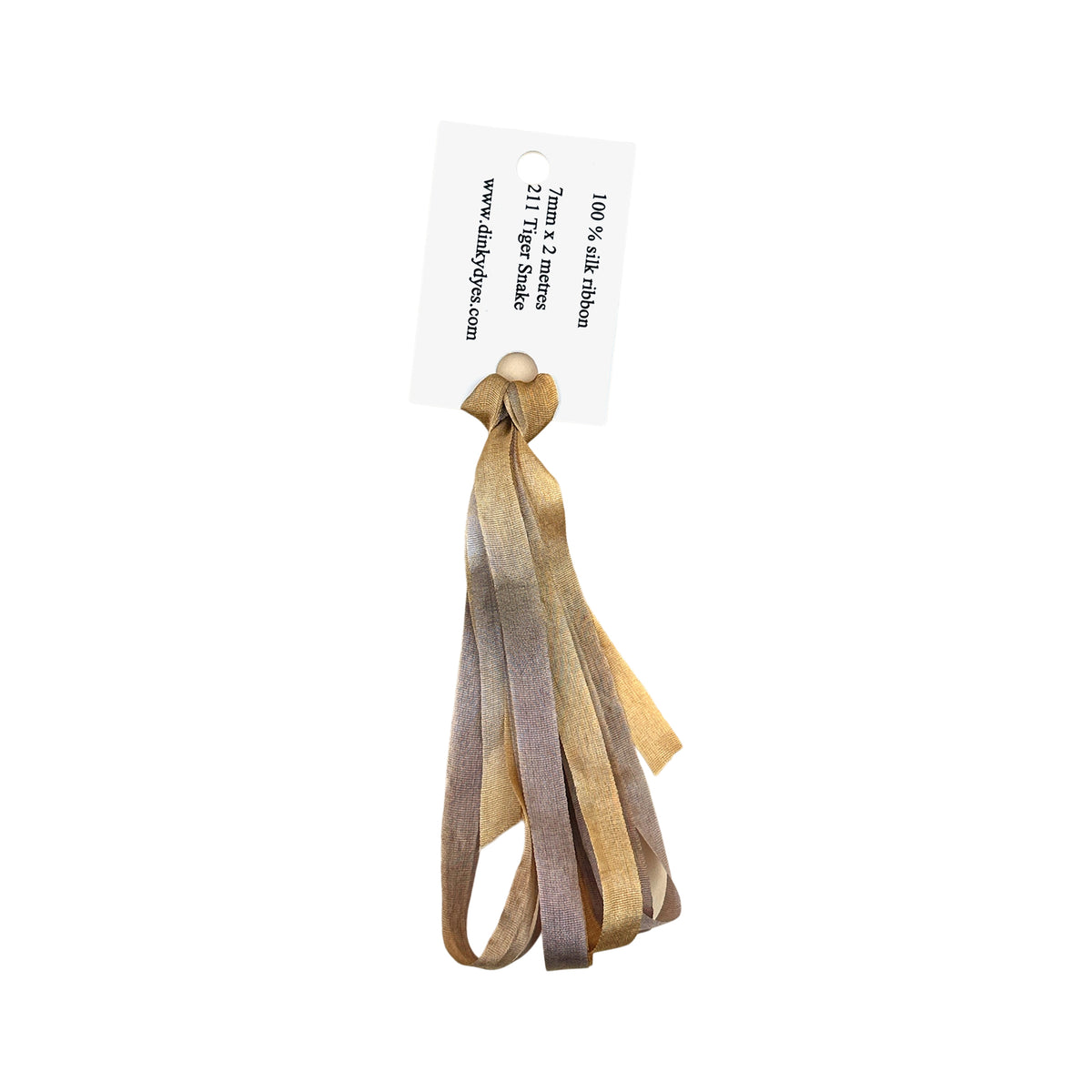 Dinky Dyes Silk Ribbon 7mm - 211 Tiger Snake