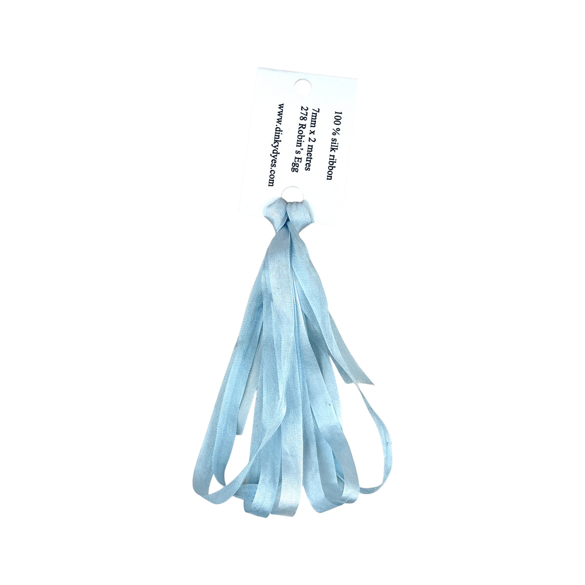 Dinky Dyes Silk Ribbon 7mm - 278 Robin's Egg