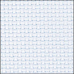 Finishing: DMC Charles Craft Light Blue Aida Fabric 14 ct  - 15" x 18"