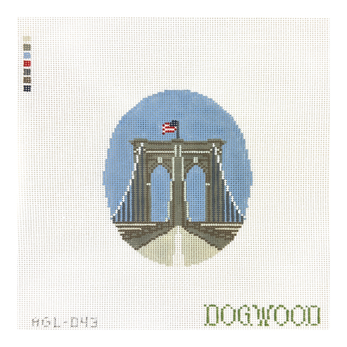 Dogwood Needlepoint Brooklyn Bridge Needlepoint Canvas