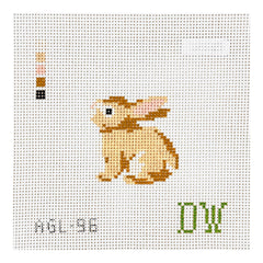 Dogwood Needlepoint Bunny Mini Rabbit Needlepoint Canvas