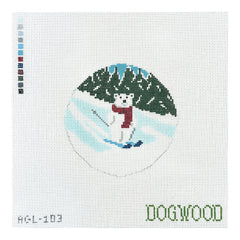 Dogwood Needlepoint Mountain Valley Run Bear Needlepoint Canvas