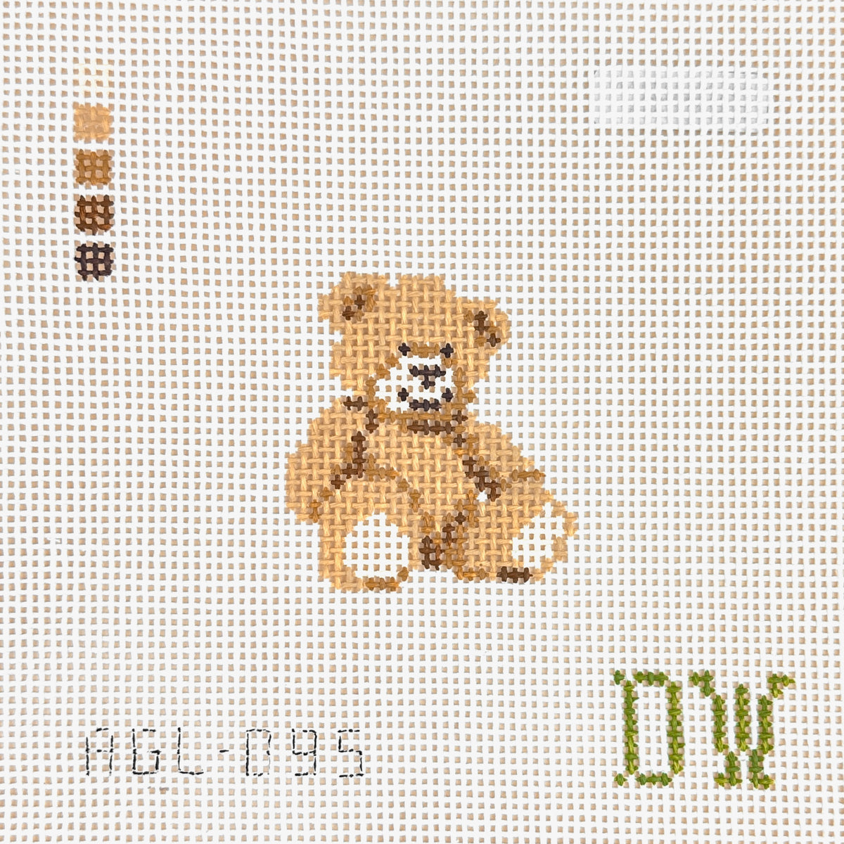 Dogwood Needlepoint Teddy Bear Mini Needlepoint Canvas