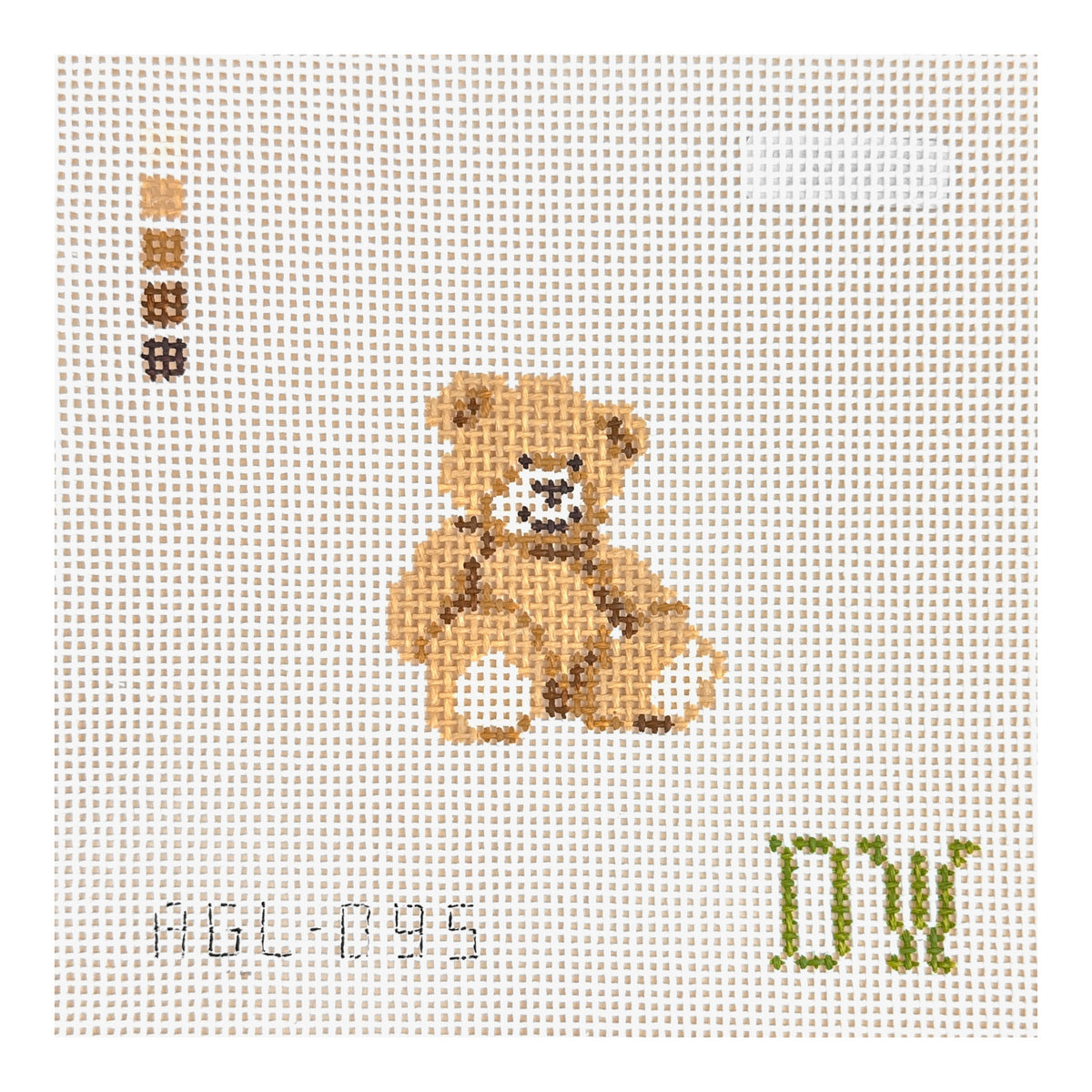 Dogwood Needlepoint Teddy Bear Mini Needlepoint Canvas