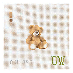 Dogwood Needlepoint Teddy Bear Mini Needlepoint Canvas