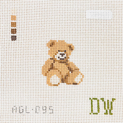 Dogwood Needlepoint Teddy Bear Mini Needlepoint Canvas