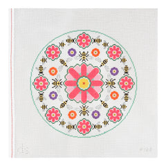 Doolittle Stitchery Bees and Flowers Needlepoint Canvas
