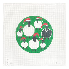 Doolittle Stitchery Black Sheep Ornament Needlepoint Canvas