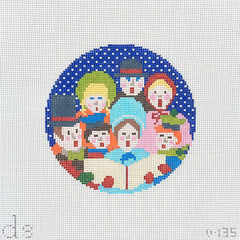 Doolittle Stitchery Carolers Ornament Needlepoint Canvas