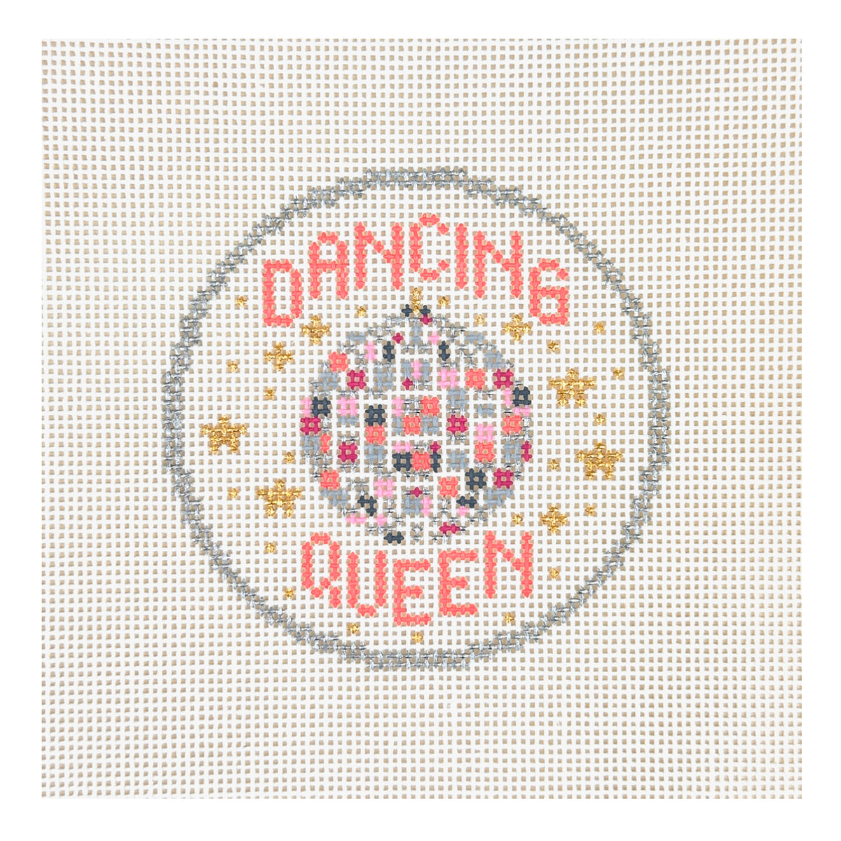 Doolittle Stitchery Dancing Queen Merit Badge Needlepoint Canvas
