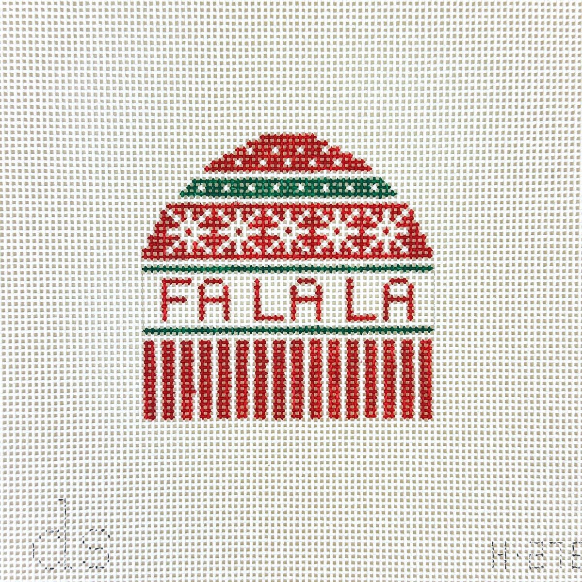 Doolittle Stitchery Fa La La Hat Needlepoint Canvas