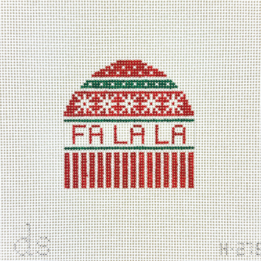 Doolittle Stitchery Fa La La Hat Needlepoint Canvas