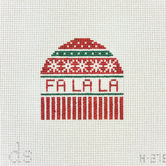 Doolittle Stitchery Fa La La Hat Needlepoint Canvas