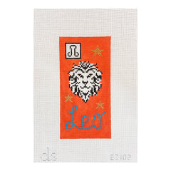 Doolittle Stitchery Leo Zodiac Eyeglass Case Needlepoint Canvas