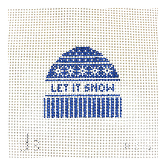 Doolittle Stitchery Let it Snow Hat Needlepoint Canvas