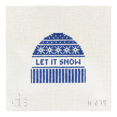 Doolittle Stitchery Let it Snow Hat Needlepoint Canvas