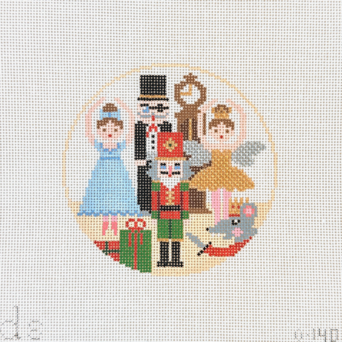 Doolittle Stitchery Nutcracker Ornament Needlepoint Canvas
