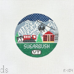 Doolittle Stitchery Sugarbush Travel Round Needlepoint Canvas
