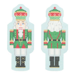 Needlepoint To Go Green Two Sided Nutcracker Needlepoint Canvas