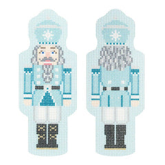 Needlepoint To Go Turquoise Two Sided Nutcracker Needlepoint Canvas