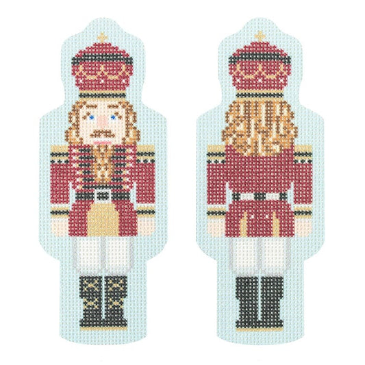 Needlepoint To Go Maroon Two Sided Nutcracker Needlepoint Canvas
