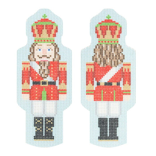 Needlepoint To Go Red/Green Two Sided Nutcracker Needlepoint Canvas
