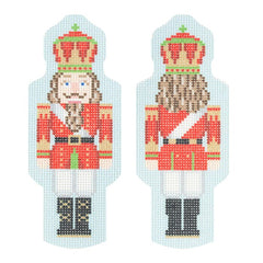 Needlepoint To Go Red/Green Two Sided Nutcracker Needlepoint Canvas