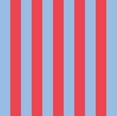 Project Ten Red Blue Stripe Double Zip Project Bag