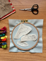M Creative J Pacific Northwest Animal Embroidery Peel Stick and Stitch Patterns
